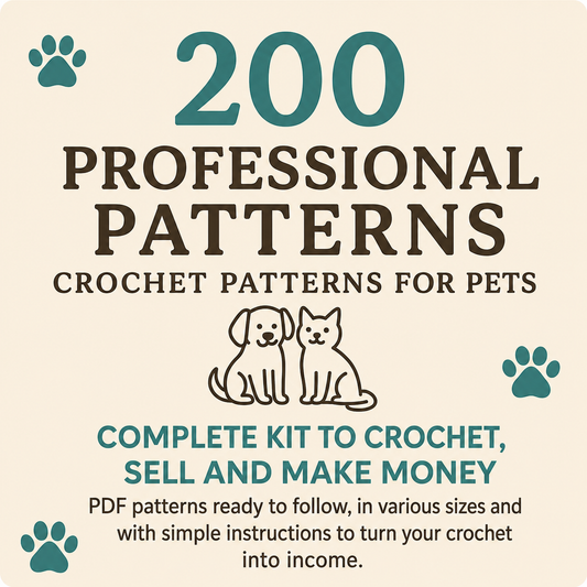 MEGA PACK 200+ PROFESSIONAL PET CLOTHING PATTERNS™ + 7 FREE BONUSES